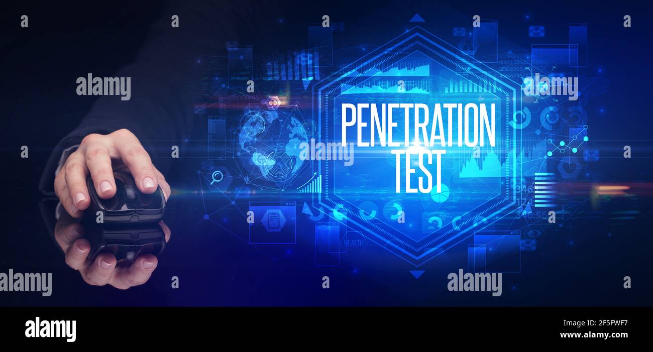 hand holding wireless peripheral, cyber security concept Stock Photo ...