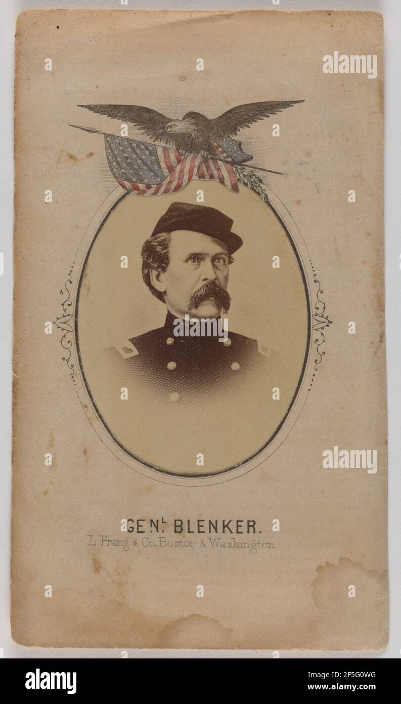 Genl. Louis Ludwig Blenker German Division (died 1863). L. Prang & Co. Stock Photo