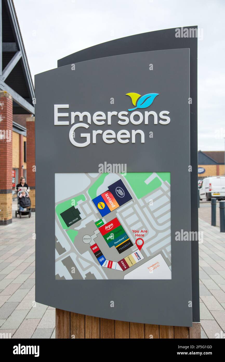 Emersons Green Retail Park, Bristol Stock Photo Alamy