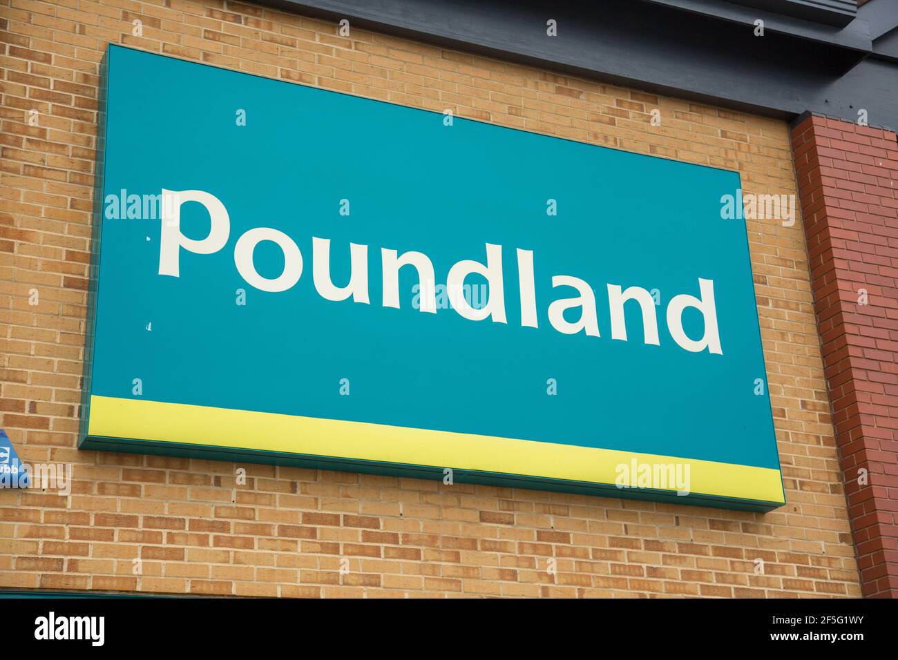 Poundland signage Stock Photo
