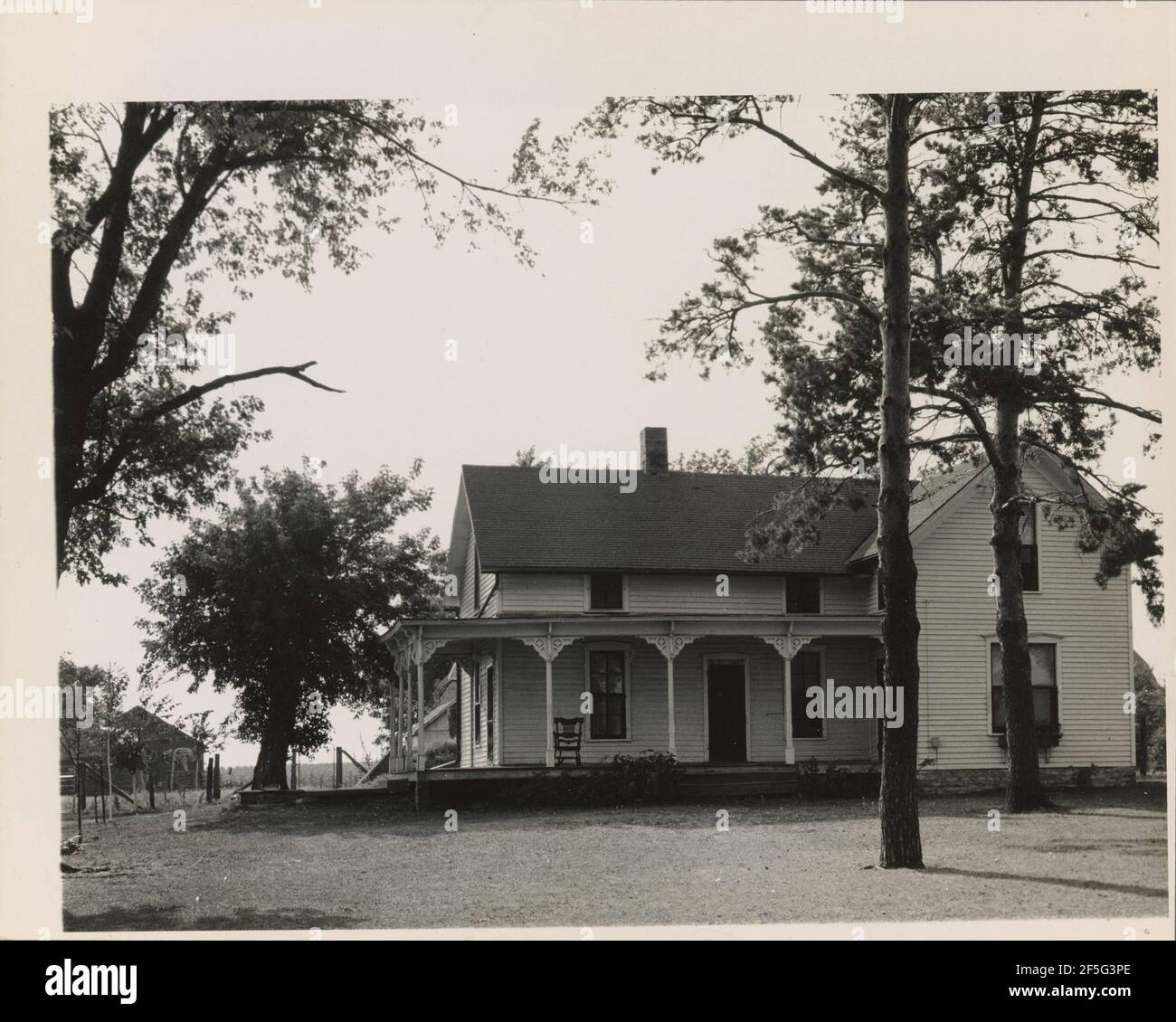 White Clapboard House, Nebraska. Dorothea Lange (American, 1895 - 1965) Stock Photo