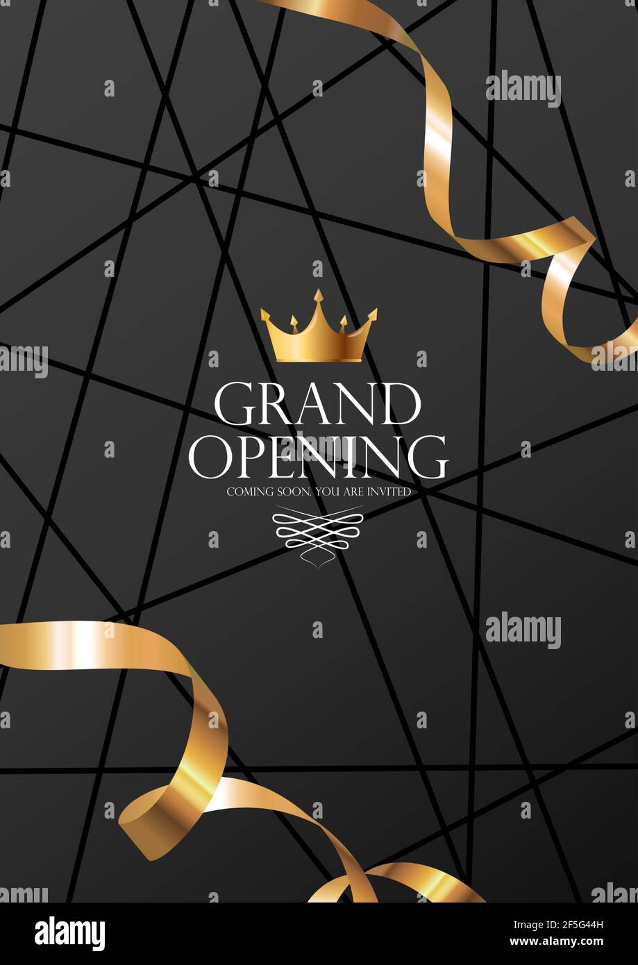 Grand Opening Luxury Invitation Banner Background. Vector Illustration  EPS10 Stock Vector Image & Art - Alamy