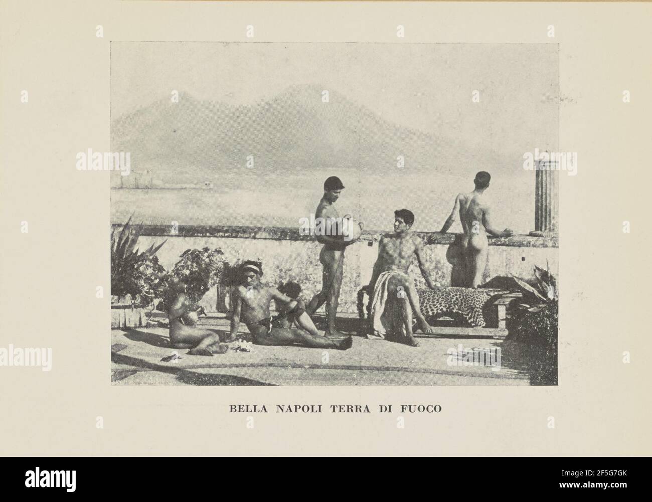 Bella Napoli, Terra di Fuoco. Baron Wilhelm von Gloeden (German, 1856 - 1931) Stock Photo