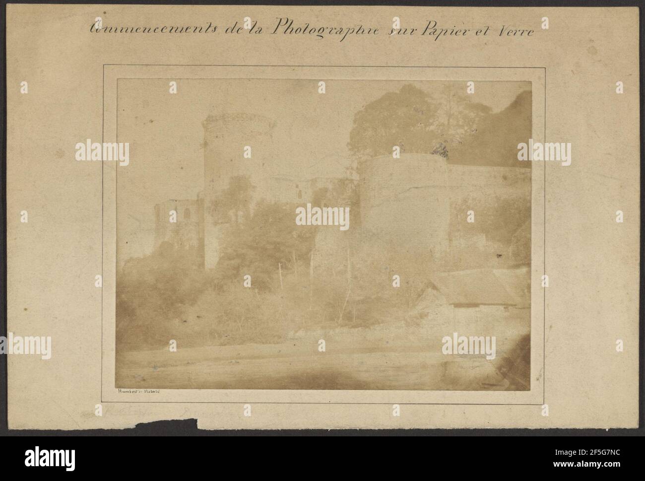 Commencements de la Photographie sur Papier et Verre. Baron Louis-Adolphe  Humbert de Molard (French, 1800 - 1874 Stock Photo - Alamy