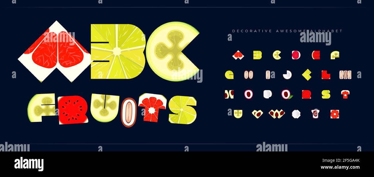 https://c8.alamy.com/comp/2F5GA4K/fresh-fruit-font-for-logo-tropical-fruity-alphabet-for-restaurant-and-cafe-menu-letters-set-decorative-typography-healthy-food-and-juice-vitamin-2F5GA4K.jpg