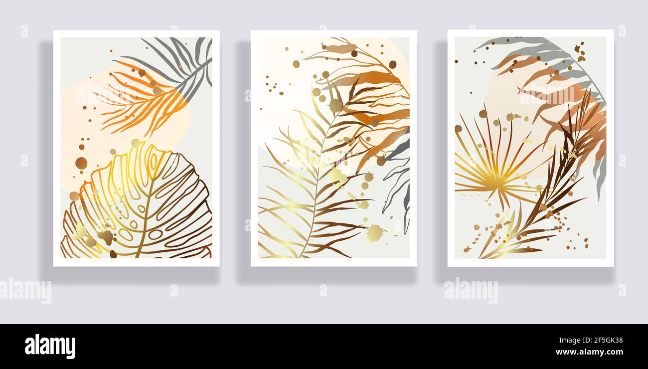 Botanical wall art vector set Stock Vector Image & Art - Alamy