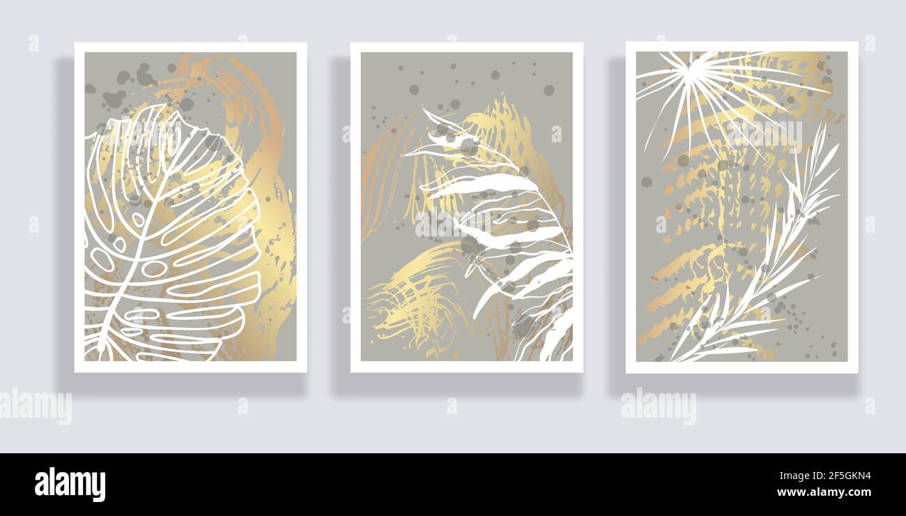 Botanical wall art vector set Stock Vector Image & Art - Alamy