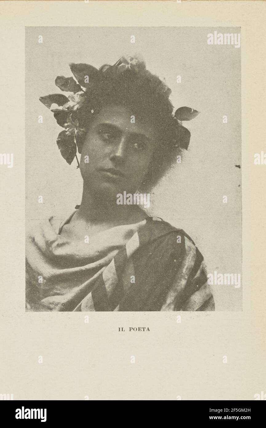 Il Poeta. Baron Wilhelm von Gloeden (German, 1856 - 1931) Stock Photo