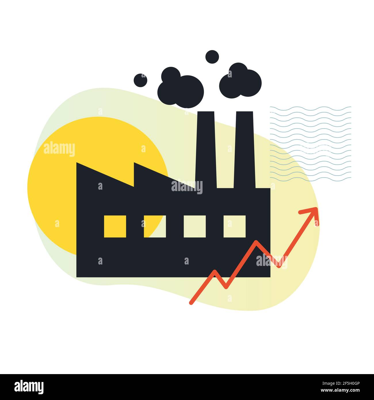 Industry Building Icon as EPS 10 File Stock Vector Image & Art - Alamy