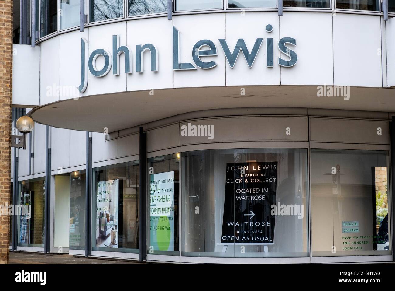 London UK, March 26 2021, John Lewis High Street Department Store