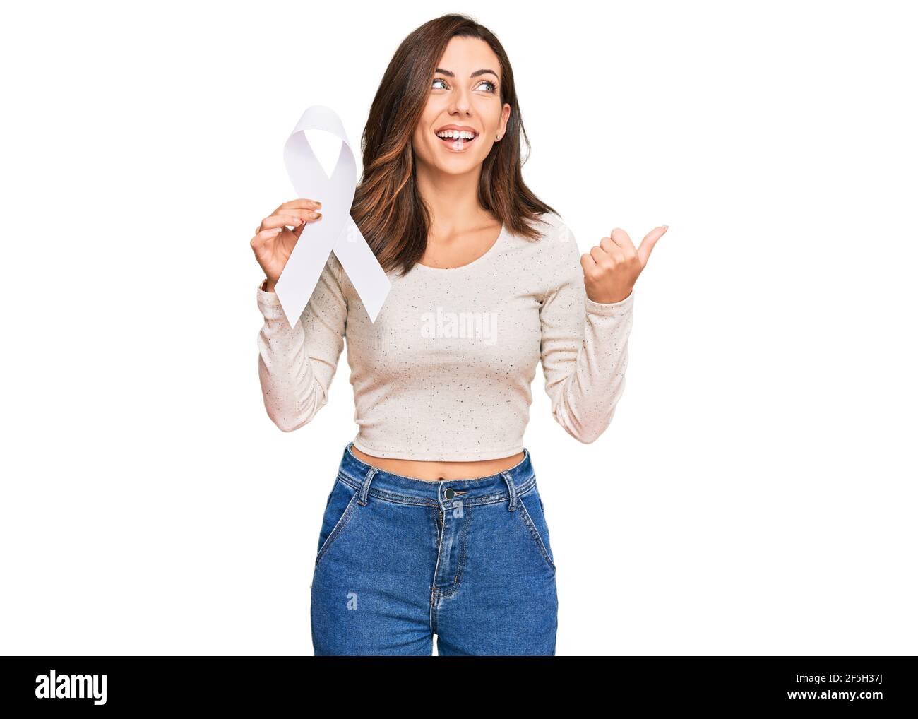 Ribbon pointing hi-res stock photography and images - Alamy