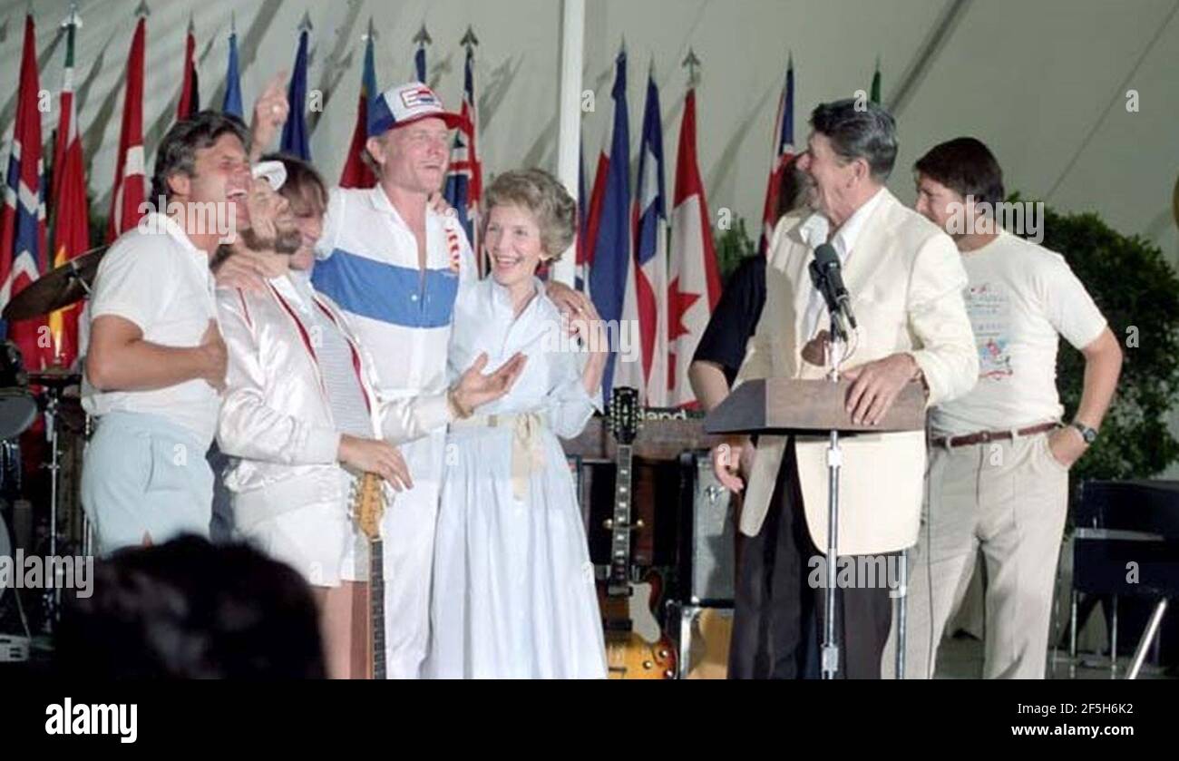 reagans-with-the-beach-boys-stock-photo-alamy