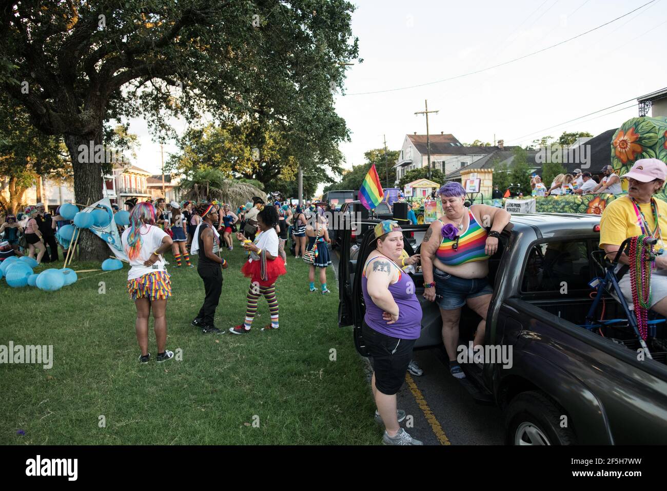 Vibrant costumes and exuberant marchers fill the streets of New Orleans ...