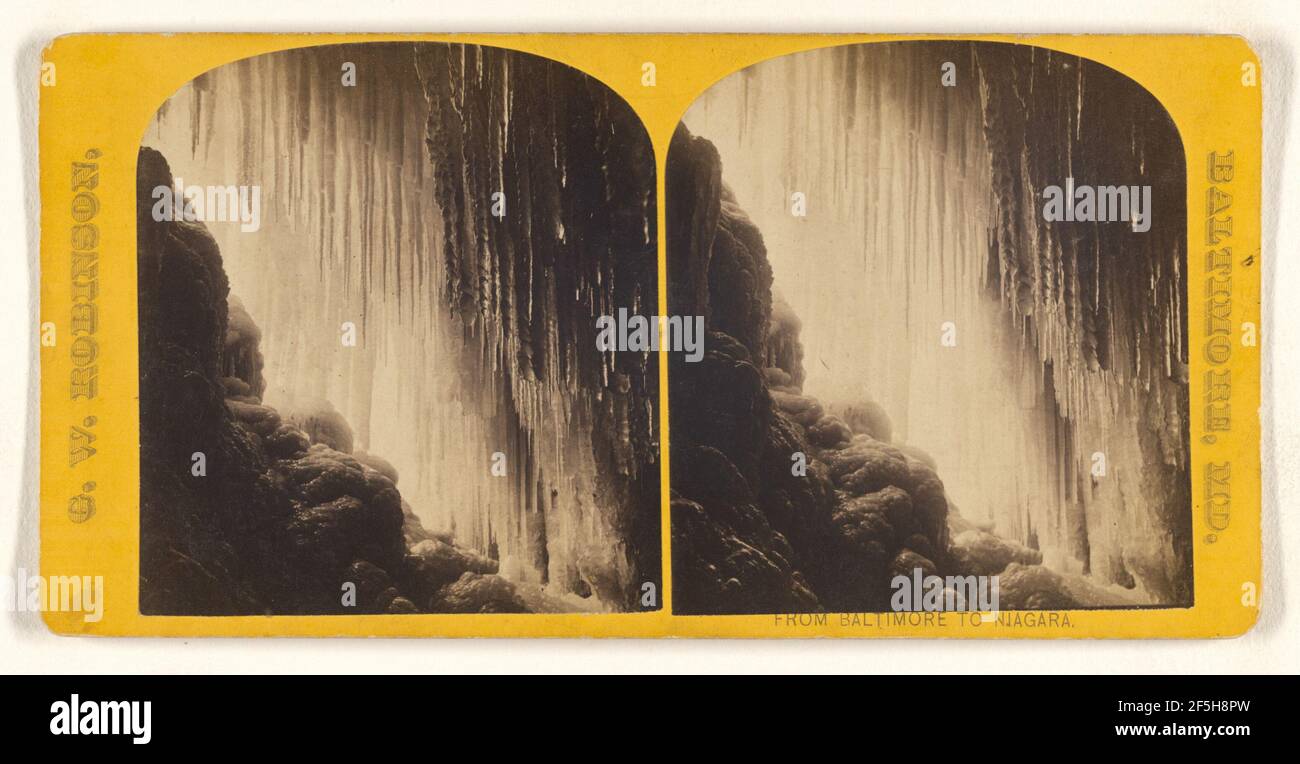 Ice Grotto.. G.W. Robinson (American, active 1870s Stock Photo Alamy