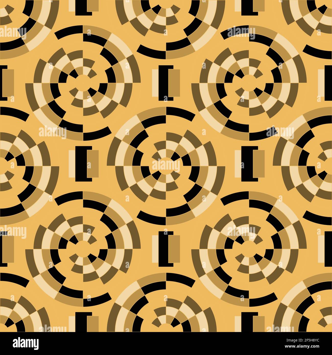 seamless pattern. abstract polygons in circles. male pattern. vector Stock Vector