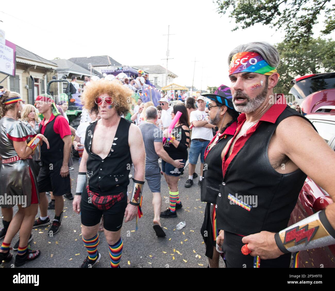 Vibrant costumes and exuberant marchers fill the streets of New Orleans ...