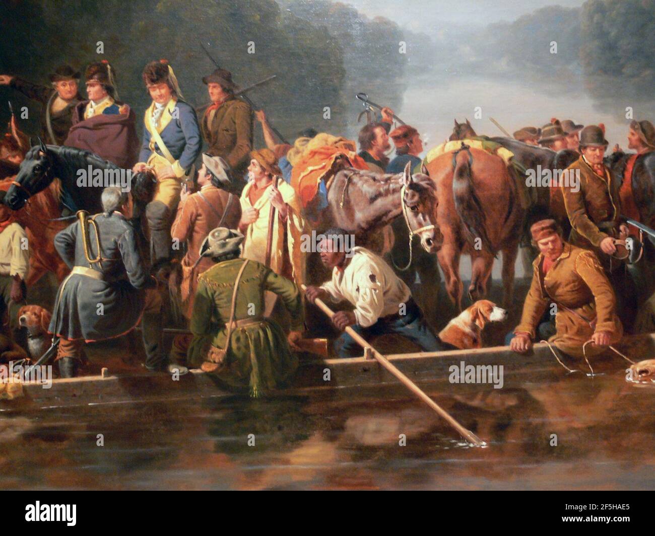 William T Ranney Marion crossing the Stock Photo - Alamy