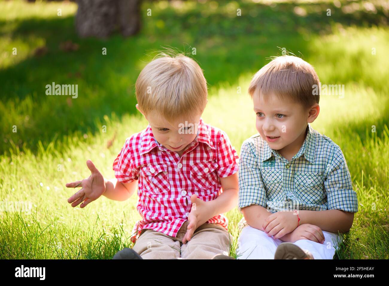 These two boys are best friends. Friends for life Stock Photo - Alamy