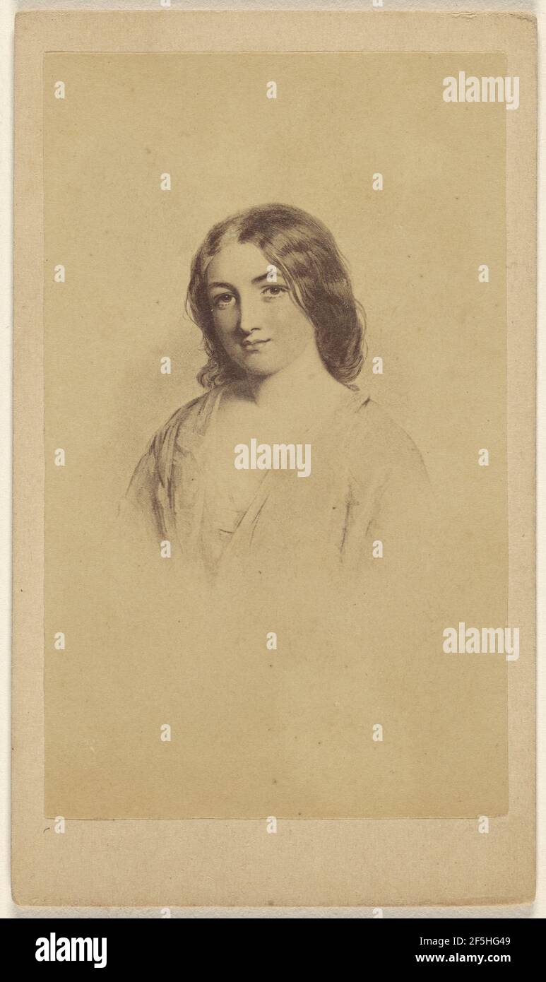 Bonnie Lassie copy of an aquatint. Unknown Stock Photo Alamy