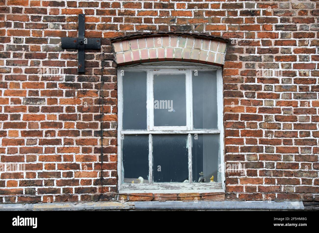 Old window at Welsh Row in Nantwich Stock Photo