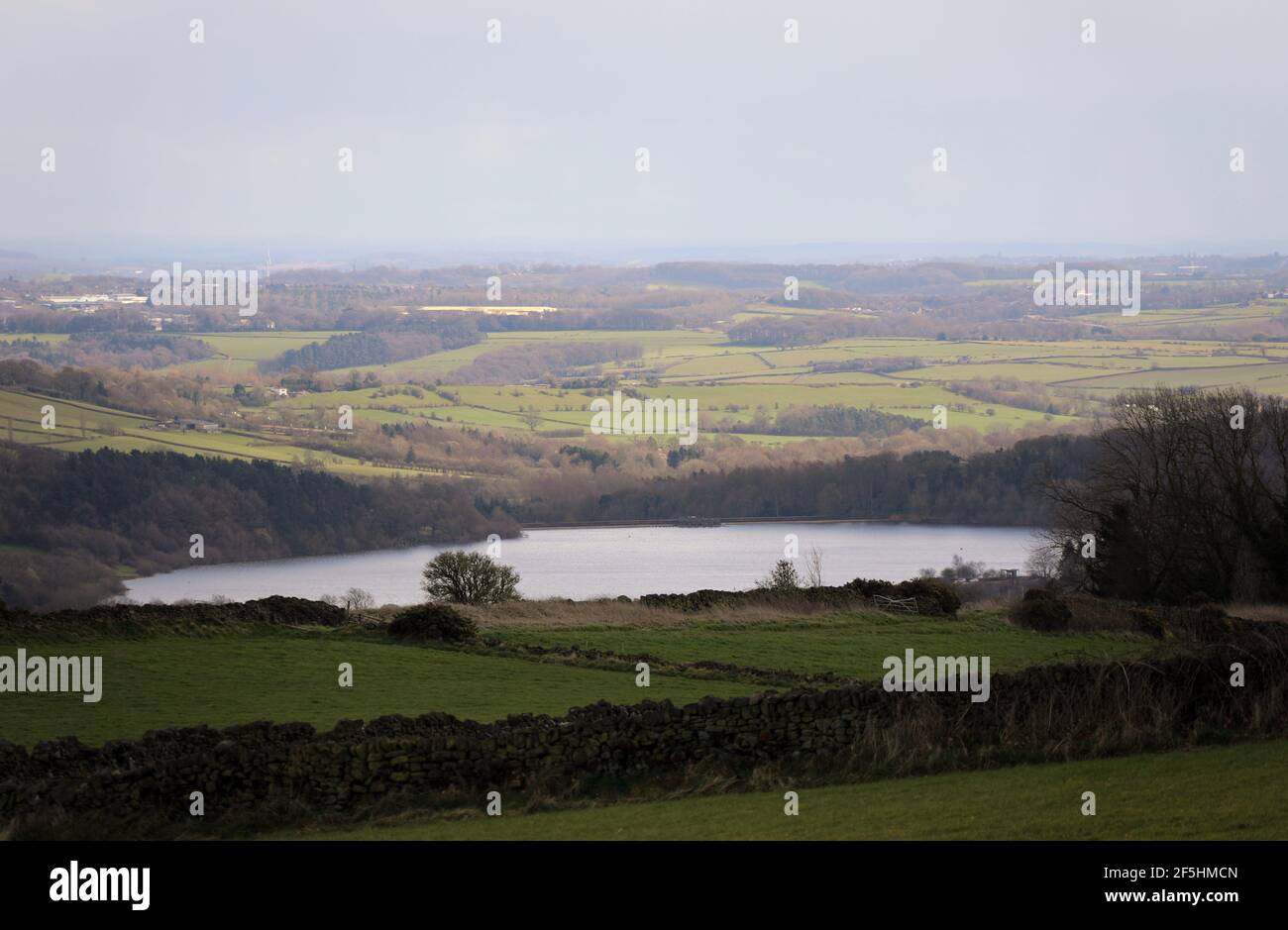 Ogston Reservoir in Derbyshire operated by Severn Trent Water Stock Photo