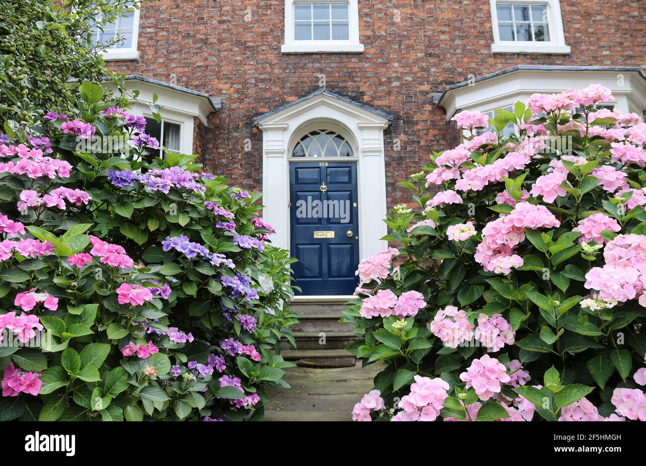 109 Welsh Row in the Cheshire town of Nantwich Stock Photo