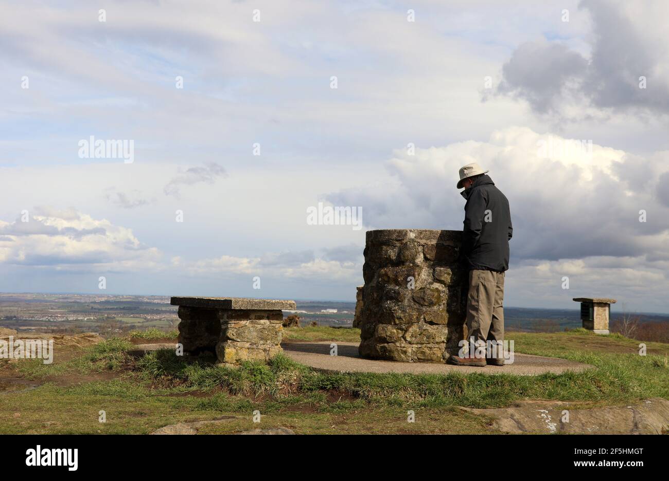 Farhill topograph in the Derbyshire countryside near Ashover Stock Photo