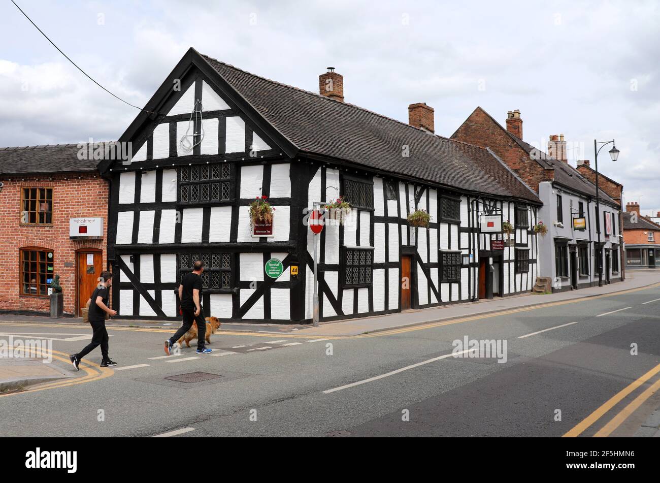 Welsh Row at Nantwich in Cheshire Stock Photo