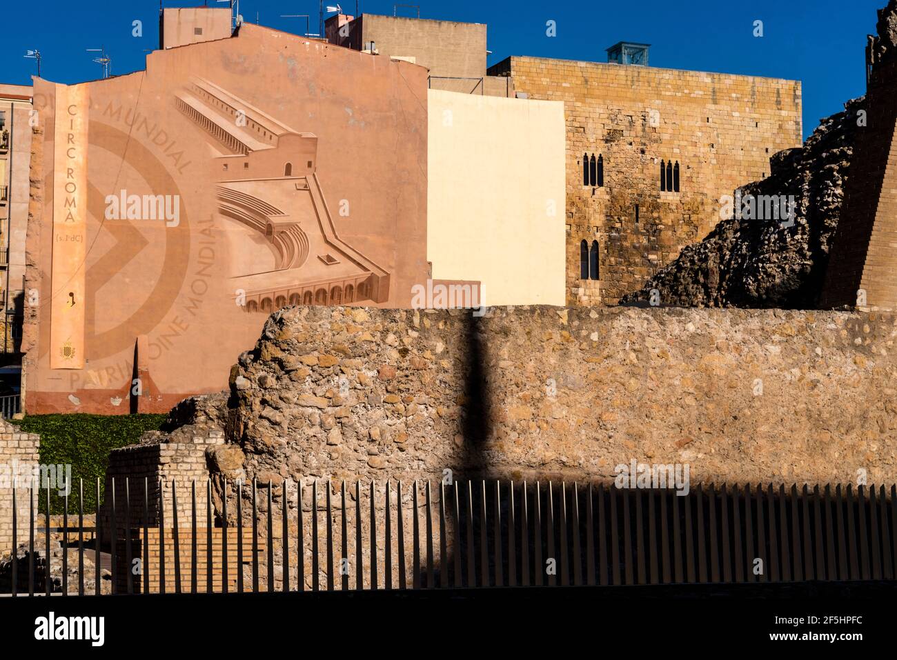 Historic center of Tarragona, Tarraco, Catalonia, Spain, UNESCO World Heritage Site. Stock Photo