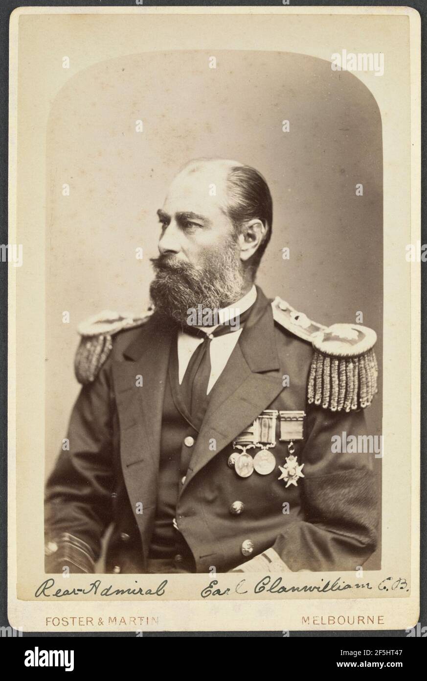RearAdmiral Richard Meade 4th Earl of Clanwilliam 1881 Stock Photo Alamy