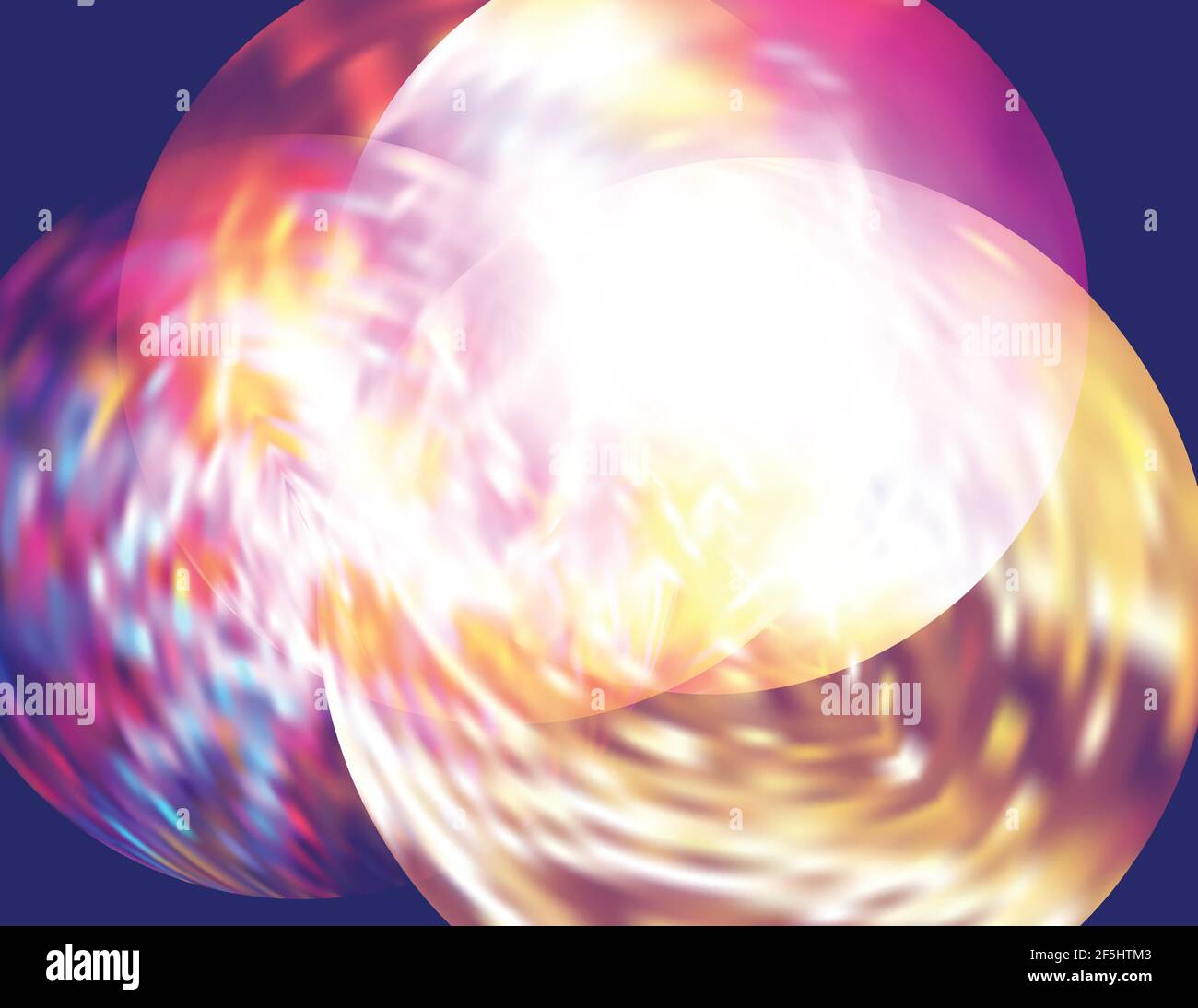 Festive illumination. Bright multi-colored flickering circles on a blue background. Vector graphic pattern Stock Vector