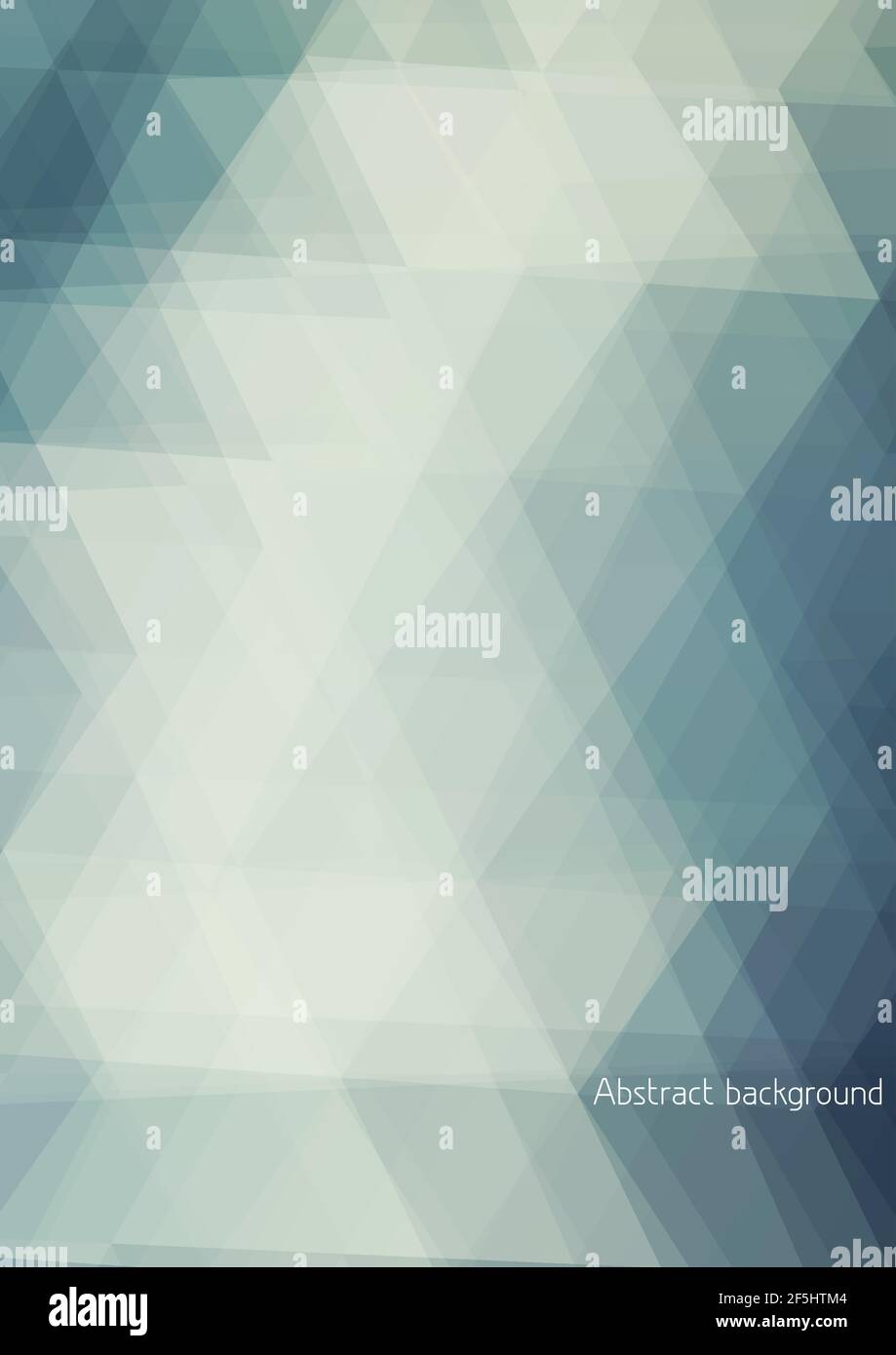 Abstract pale background textured by triangles. Vertical vector pattern Stock Vector