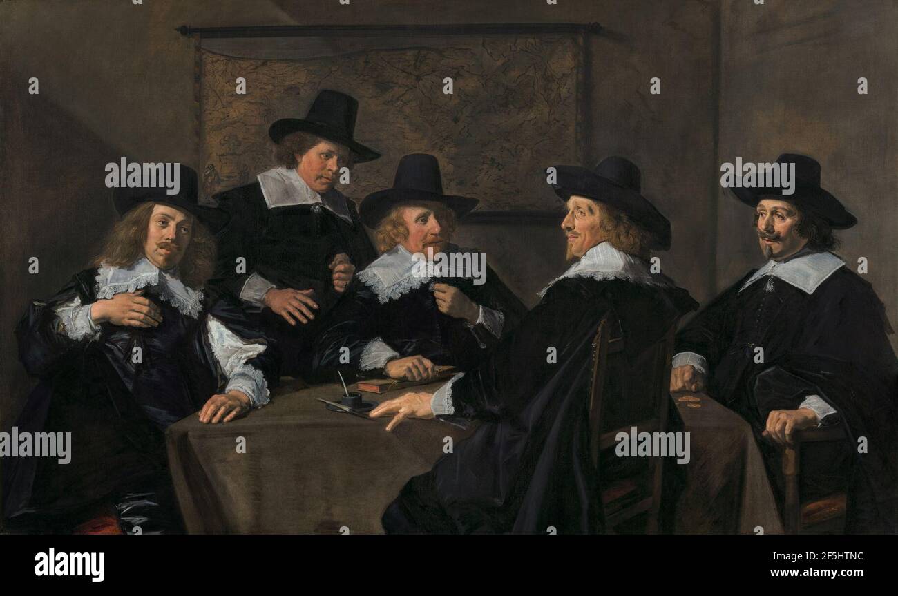 Regents of the Grote or St Elisabeth Hospital, by Frans Hals. Stock Photo