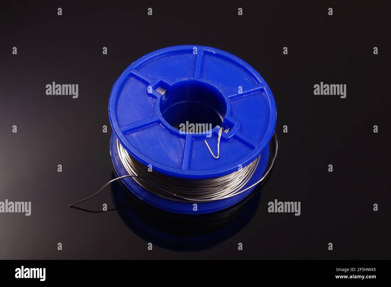 Spool of leadfree solder for soldering and fixing electronics isolated