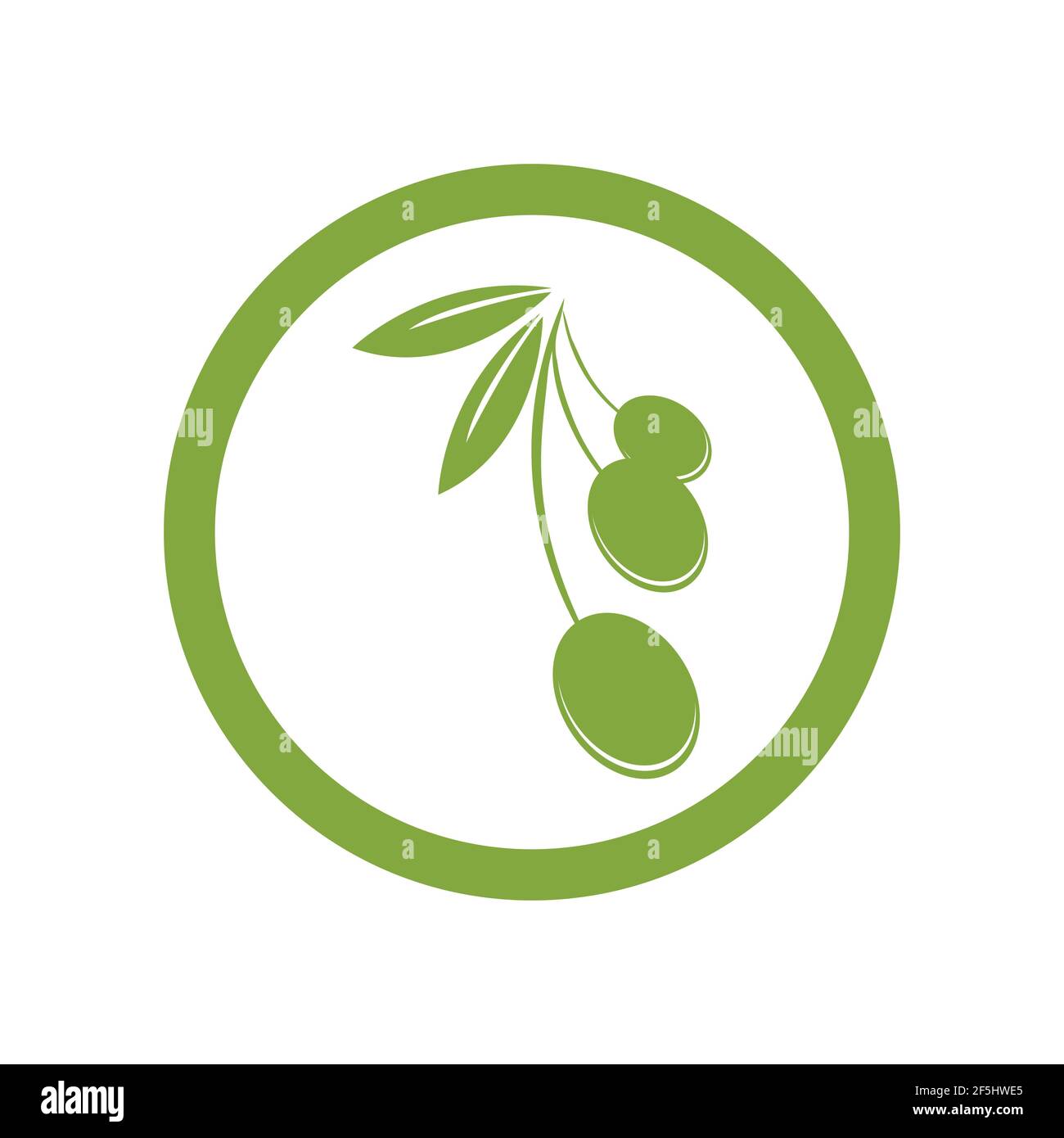 olive logo template vector design Stock Vector