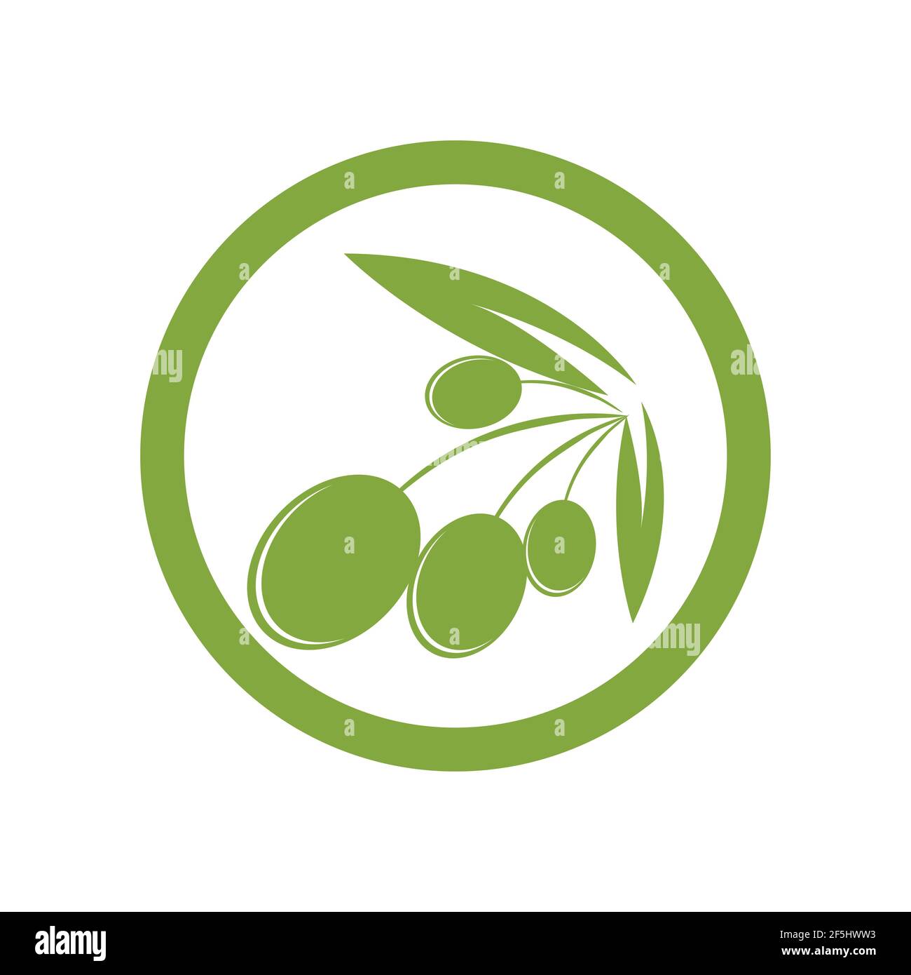 olive logo template vector design Stock Vector