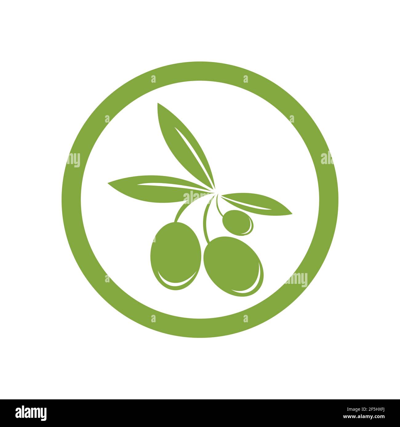 olive logo template vector design Stock Vector