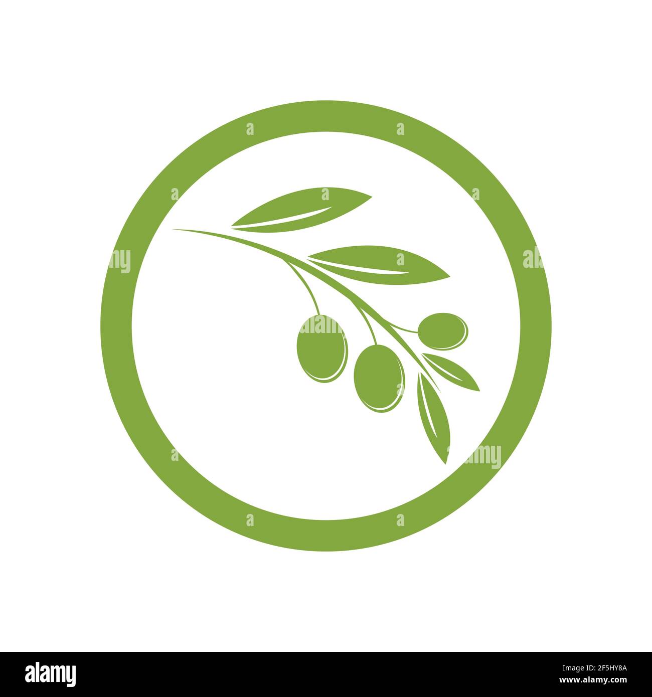 olive logo template vector design Stock Vector