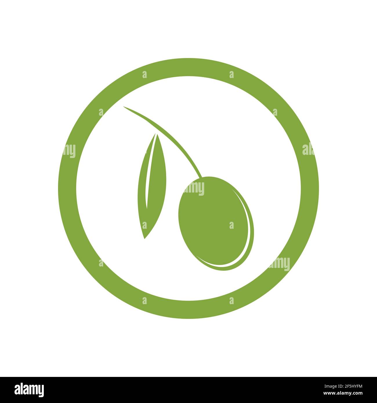 olive logo template vector design Stock Vector