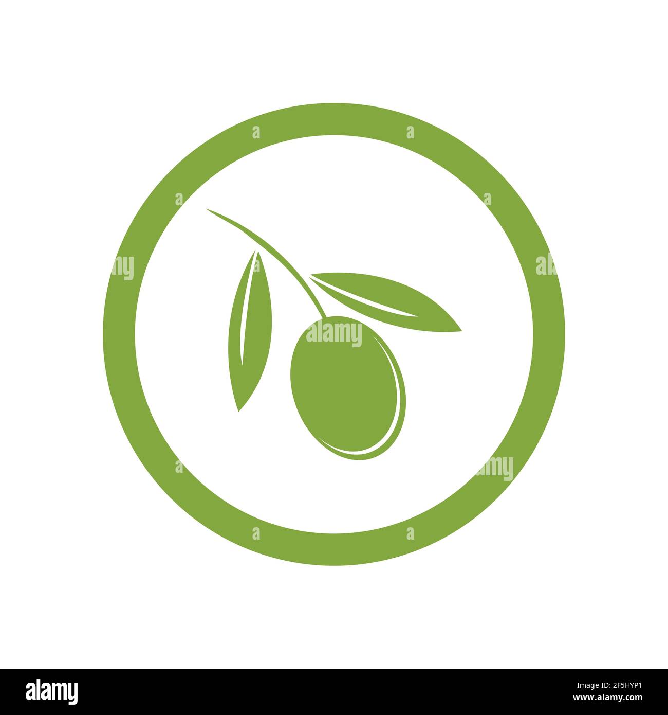 olive logo template vector design Stock Vector