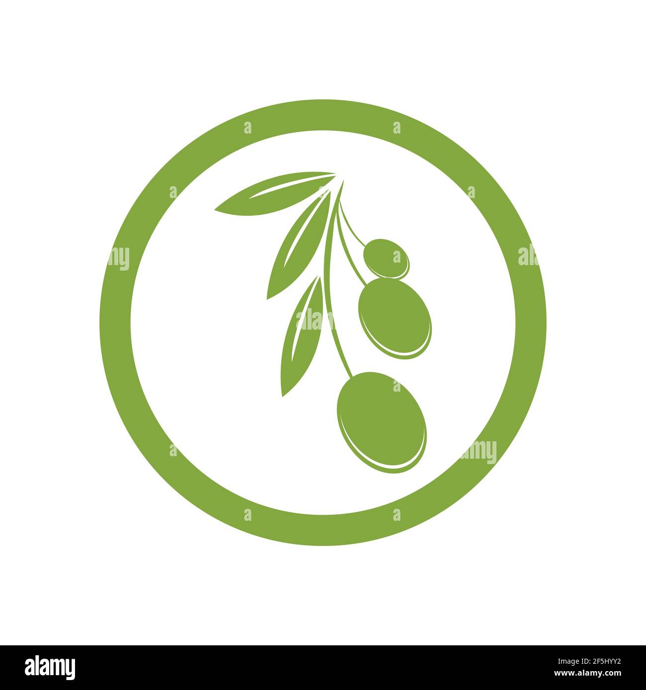 olive logo template vector design Stock Vector