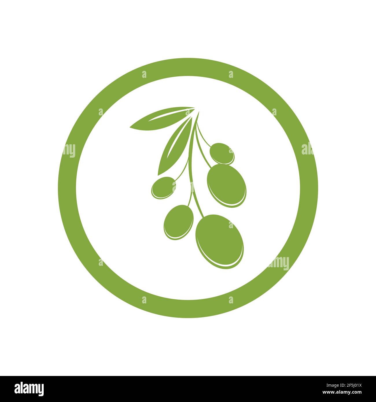 olive logo template vector design Stock Vector