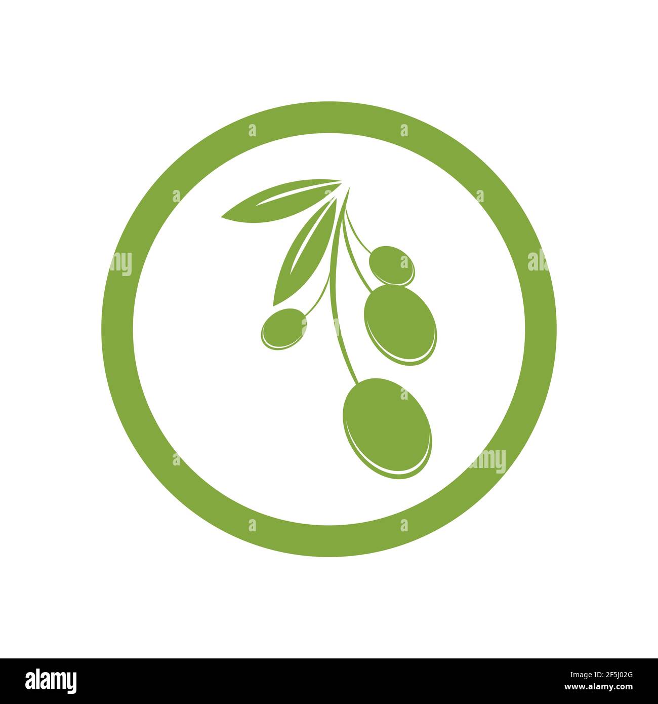 olive logo template vector design Stock Vector