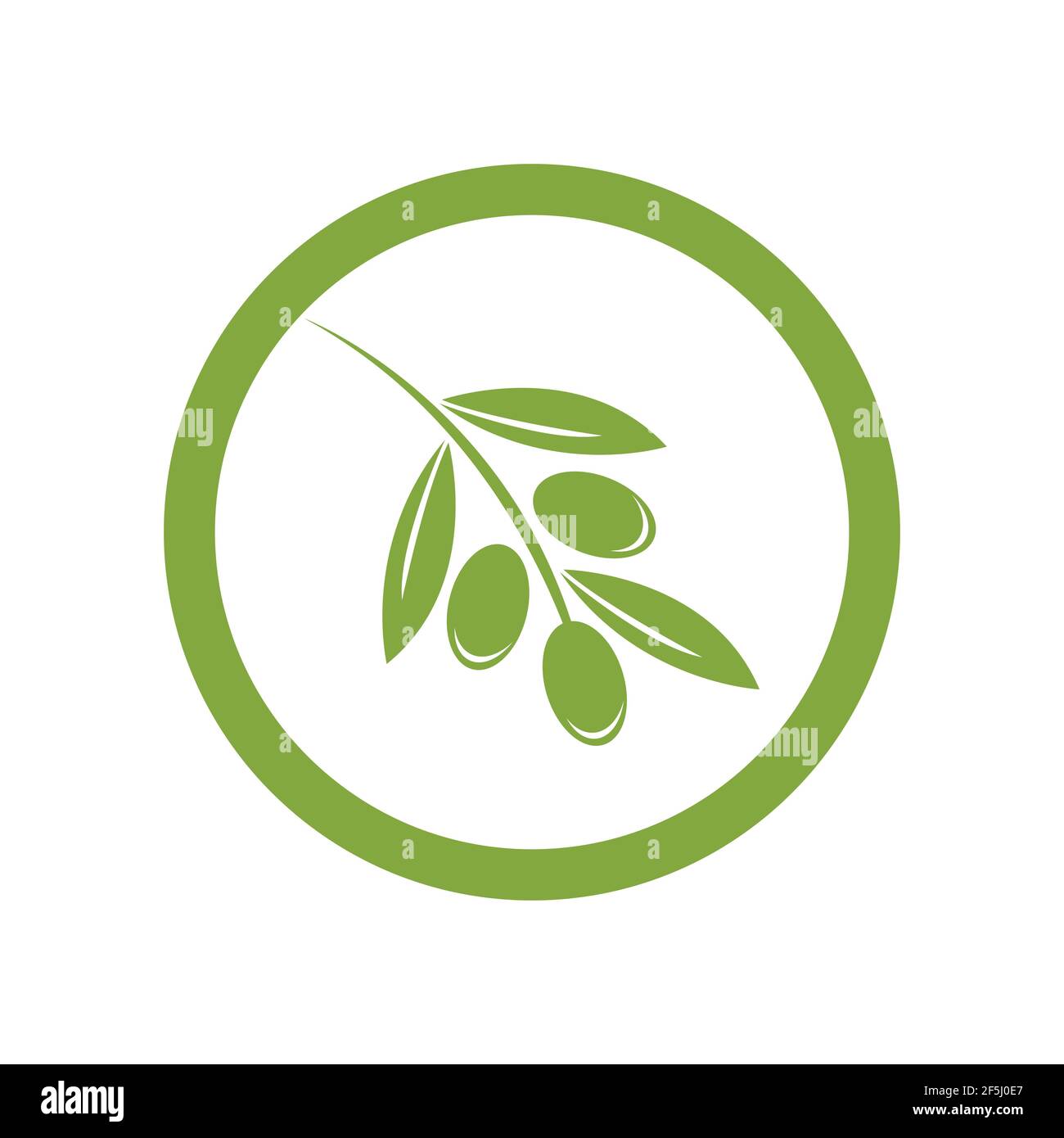 olive logo template vector design Stock Vector