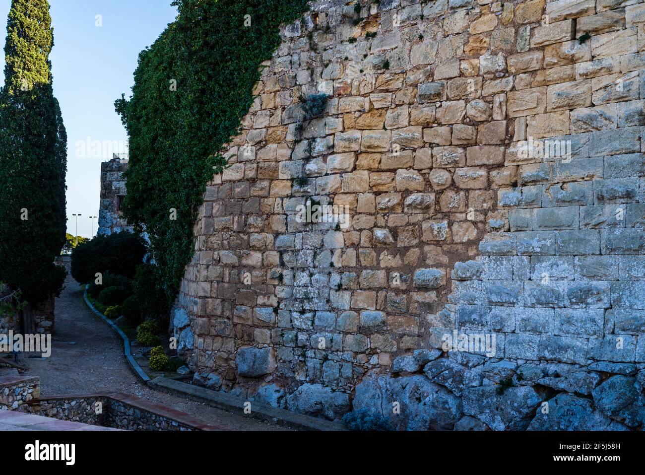 Roman wall of Tarragona, Tarraco, Catalonia, Spain. UNESCO World