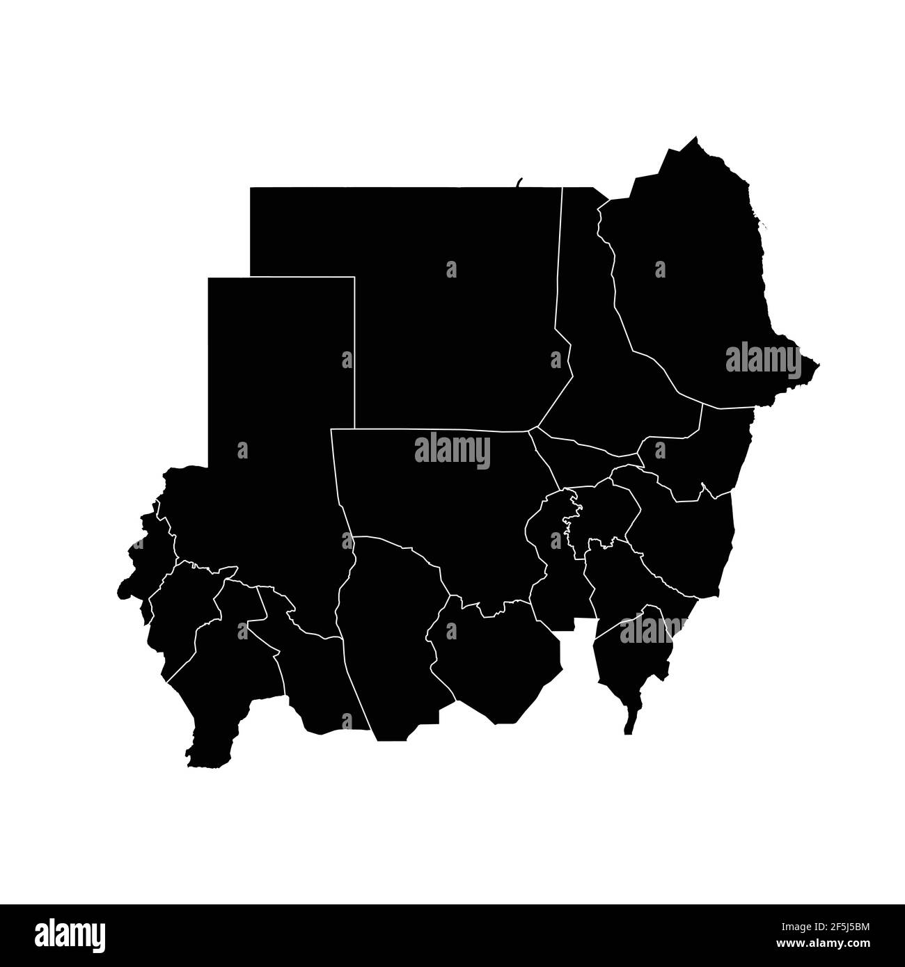 Map of sudan map hi-res stock photography and images - Alamy