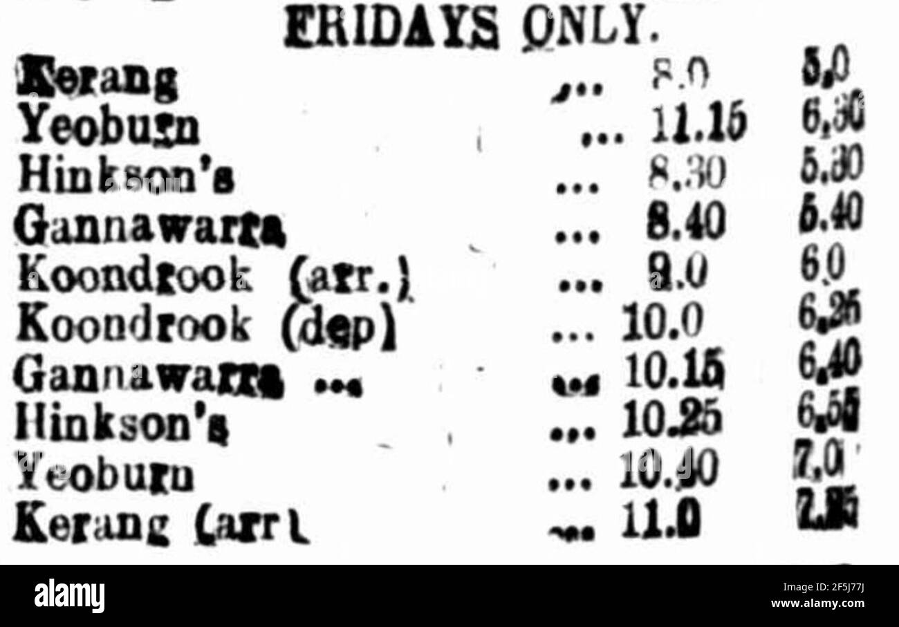 Kerang railway hires stock photography and images Alamy