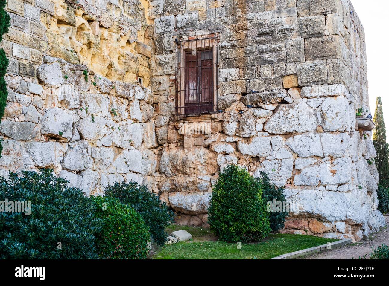 Roman wall of Tarragona, Tarraco, Catalonia, Spain. UNESCO World