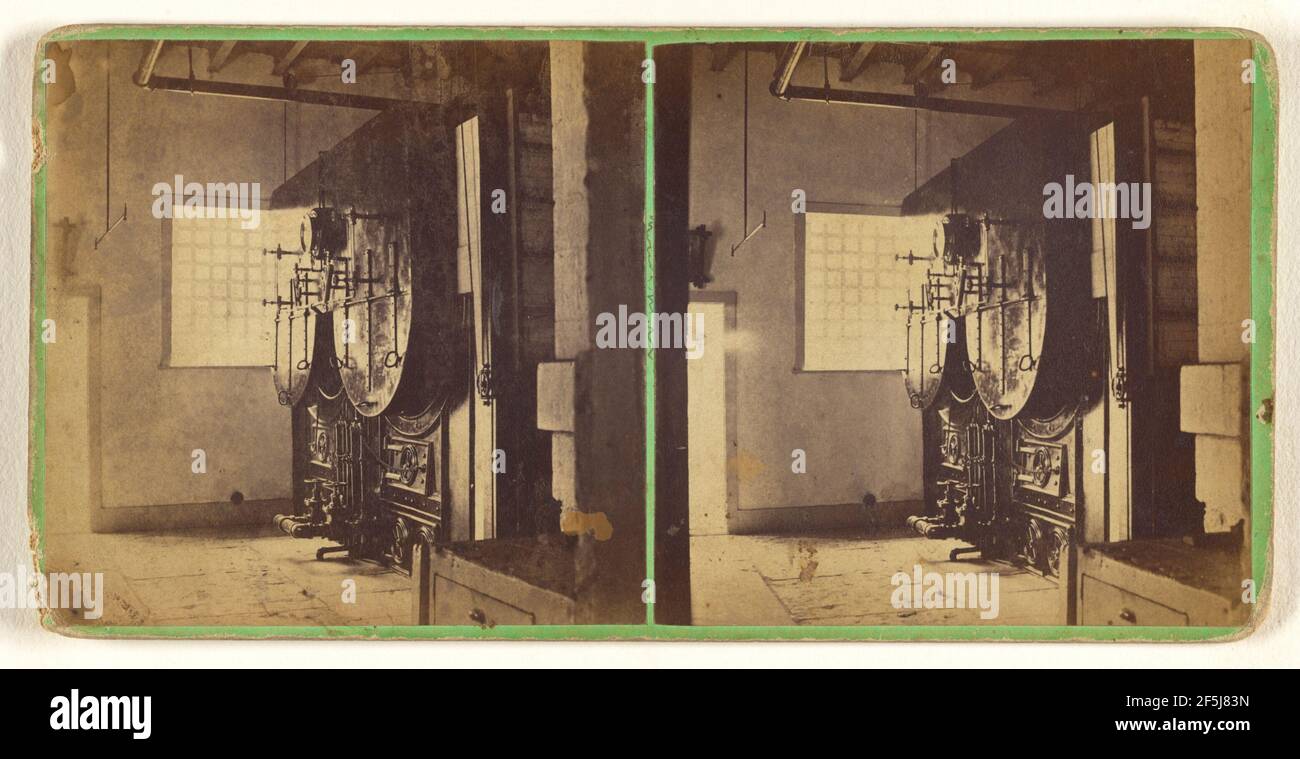 Engine Room. New York State Prison. S. Hall Morris (American, active 1860s 1870s Stock Photo Engine Room. New York State Prison. S. Hall Morris (American, active 1860s 1870s Stock Photo