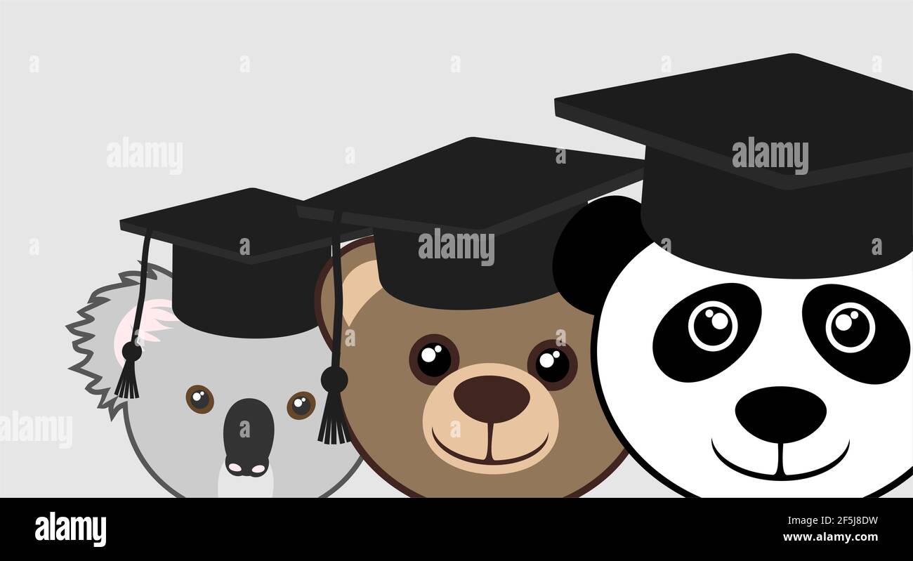 Animal graduation draw Stock Vector Image & Art - Alamy